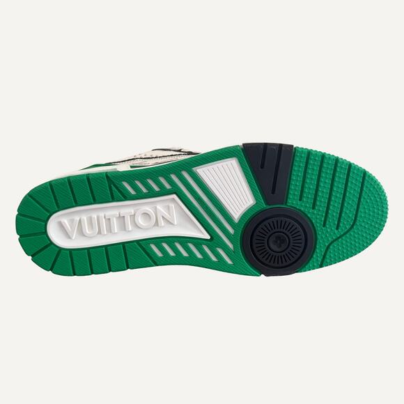 Size 8.5US - Louis Vuitton LV Trainer Green Low-Top Men's - Picture 5 of 6